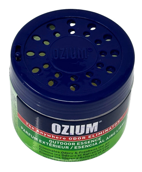 Ozium Air Sanitizer 4.5 oz Gel: Odor Eliminator for Strong Odor, Car Air Freshener, Outdoor Essence, 2 Packs