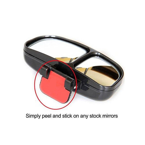 T-Rex Blind Spot Mirror, Attaches to Your Exterior Car Mirror (2 in 1)