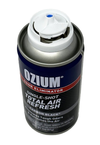 Ozium Air Sanitizer, 2 oz Car Fogger: Single-Shot Smoke Odor Eliminator & Car Air Freshener, Carbon Black, 6 Packs