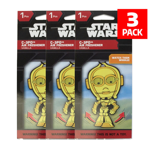 Star Wars C-3PO Car Accessories - C-3PO Air Freshener Wiggler (3-Pack)