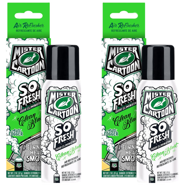 Turtle Wax FOGGER Clean Blast 2 oz: Ultimate Car Fogger and Smoke Odor Eliminator – Long-Lasting Scent Car Air Freshener, 2 Packs