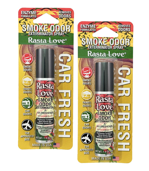 Smoke Odor Exterminator Air Fresh Spray - Your Ultimate Solution for Smoke and Household Odor Elimination - 1 oz Spray, Rasta Love, 2 Packs