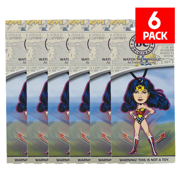 DC Comics Wonder Woman Car Accessories - Wonder Woman Air Freshener Wiggler (6-Pack)