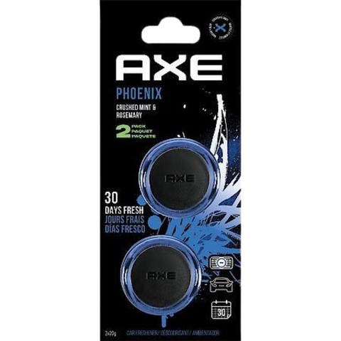 AXE Air Freshener Mini Vent Clip, Odor Eliminator, Air Purifier Provides A Long Lasting Scent, Phoenix