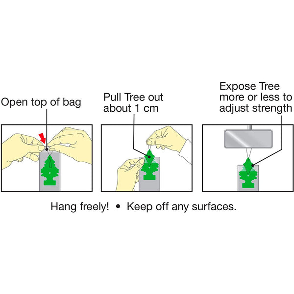 Little Trees Car Air Freshener | Hanging Paper Tree for Home or Car | Supernova | 6 Pack