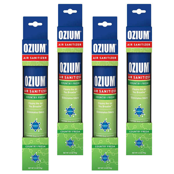 Ozium Air Sanitizer 3.5 oz. Ozium Spray, Country Fresh (4-PACK)