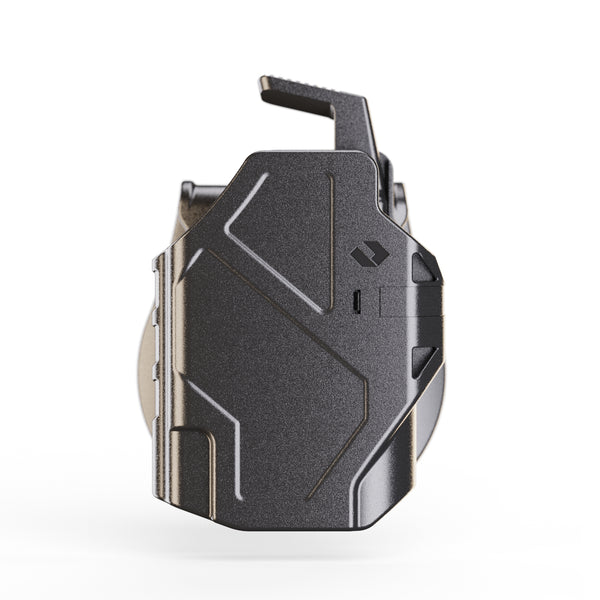 Orpaz Delta G31 Light Bearing Holster compatible with Glock 31 Holster with Light, Paddle, Level II Modular Flashlight Adapter and Innovative Flashlight Protector Cap - Unisex