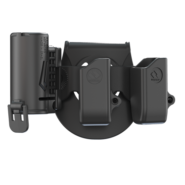 Orpaz Pepper Spray Holster, MK3 Pepper Spray Holster, OC Spray Holder, for DS Metal Mags, 2X 9mm Mag Pouch Combo