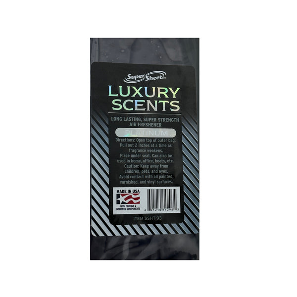 Super Sheet Under the Seat Car Air Fresheners Small Luxury Scents Platinum: The Best Car Air Freshener and Odor Eliminators - Long Lasting, Super Strength Car Fresheners