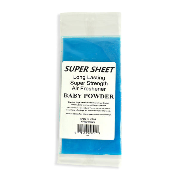Jenray Super Sheet Small (7.5"x3.75") Under Seat Car Air Freshener (Baby Powder)