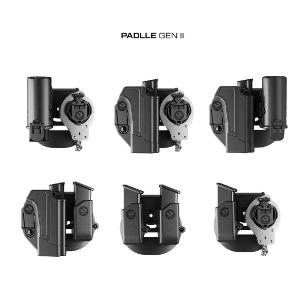 Orpaz SD9VE Light Bearing Holster Compatible with S&W SD9VE Holster with Light/Laser/Sight/Optics (Large Pistol Lights, Paddle & SD9VE Magazine Holder)