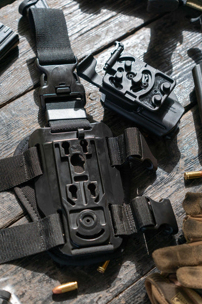 Orpaz OMS Holster Insert and Drop-Leg Receiver Kit, Fits on Orpaz Holsters and Magazine Pouches, Black