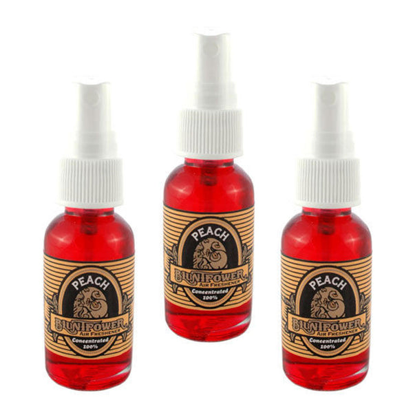 Blunt Power Oil Base Air Freshener Concentrated Spray bottle Home Car Office Peach 1oz Pack of 3