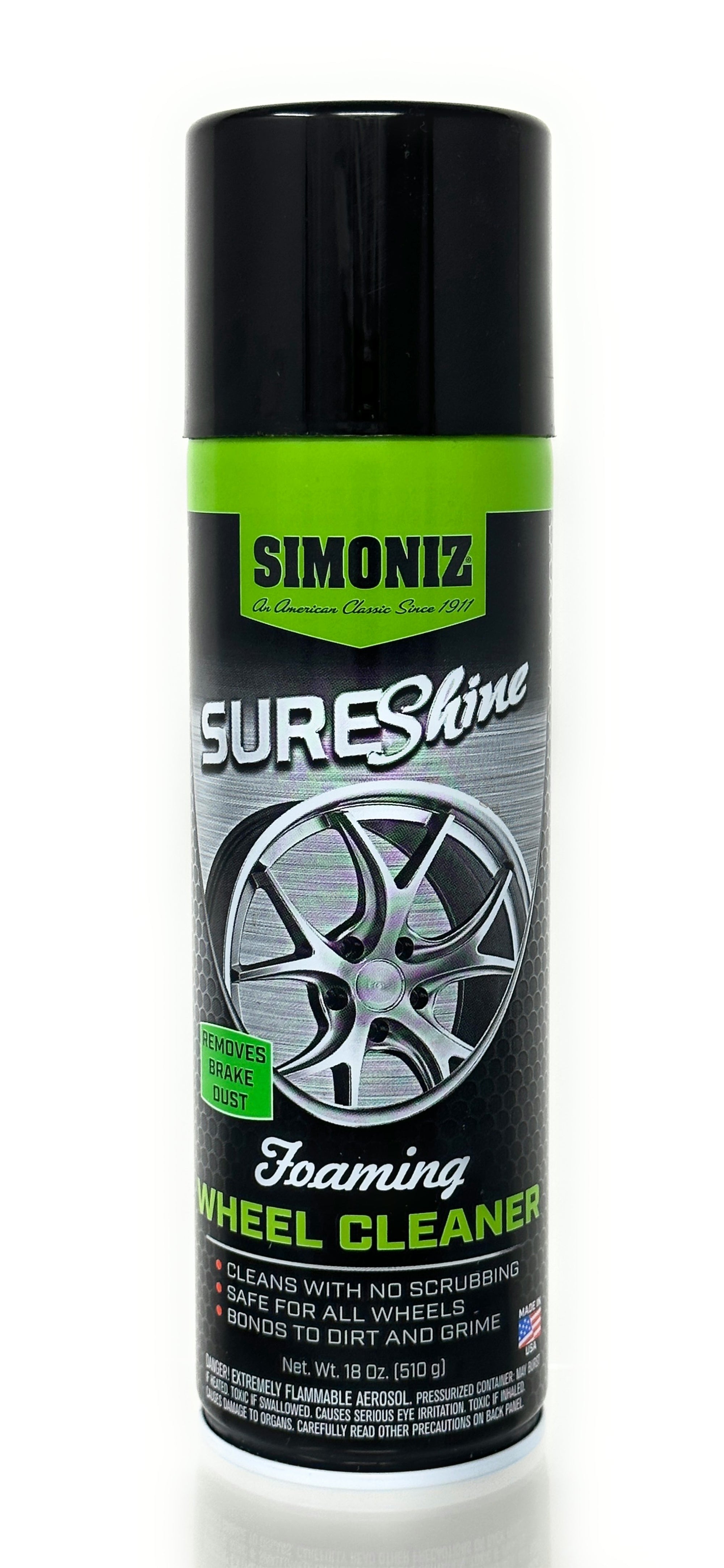 Simoniz Foaming Wheel Cleaner - Wheel Spray Cleaner and The Best Car Wheel  Cleaner - Safe for all Car Wheels, 18 oz