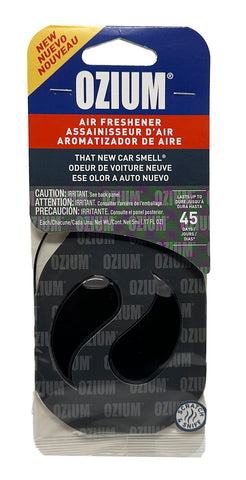 Ozium Paper Membrane Hanging Car Air Freshener - Automotive Air Fresheners and Odor Eliminator for Car, New Car Scent