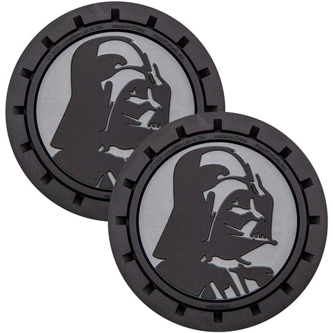 Plasticolor Star Wars Darth Vader Car Coaster, 2x Cupholder Coasters