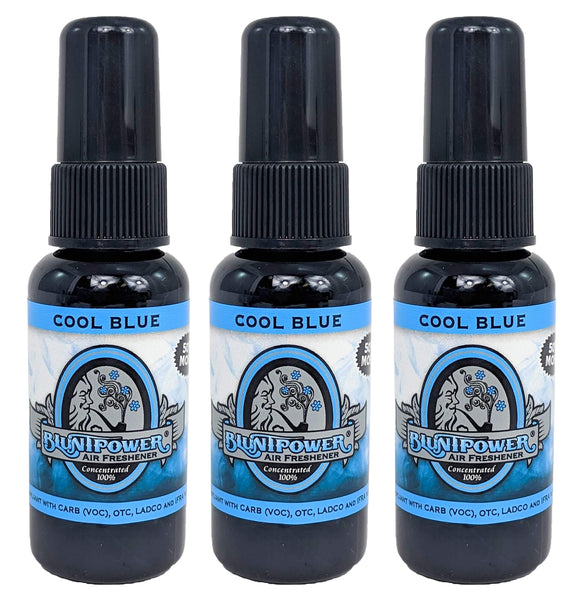 Blunt Power High Concentrated Air Freshener, Cool Blue, 1.5oz, 3 Packs