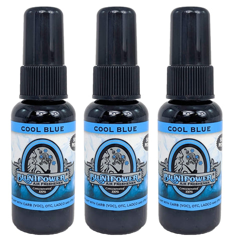 Blunt Power High Concentrated Air Freshener, Cool Blue, 1.5oz, 3 Packs