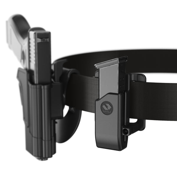 Orpaz G17 Pistol Mag Pouch Compatible with Glock 17 Magazine Holster for 0.40, 9mm Magazine Holder, Single Mag, Belt Loop