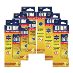 does ozium get rid of cigarette smell Ozium Smoke & Odor Eliminator Air Sanitizer / Freshener 3.5oz Vanilla, 6