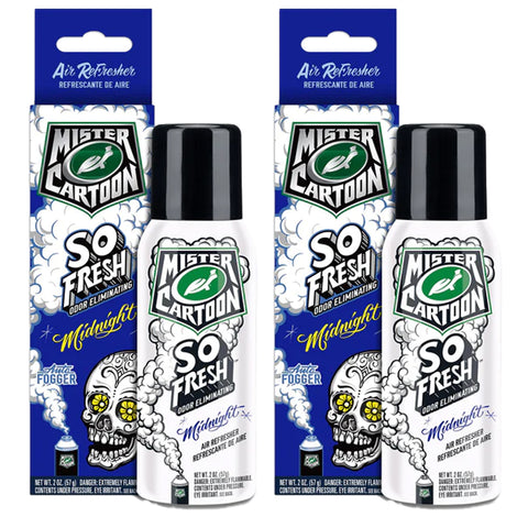 Turtle Wax FOGGER Midnight 2 oz: Ultimate Car Fogger and Smoke Odor Eliminator – Long-Lasting Scent Car Air Freshener, 2 Packs
