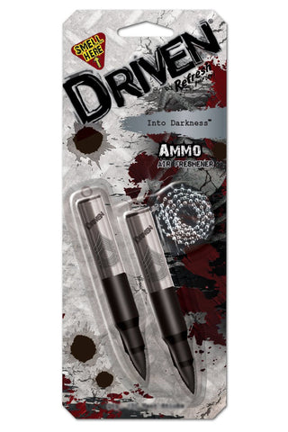 Driven By Refresh Scented Bullets Air Freshener, Metal Casing & Rubber Round, Into Darkness Scent