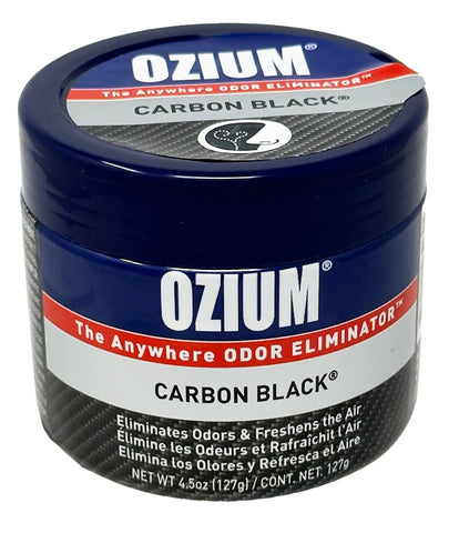 Ozium Air Sanitizer 4.5 oz Gel: Odor Eliminator for Strong Odor, Car Air Freshener, Carbon Black