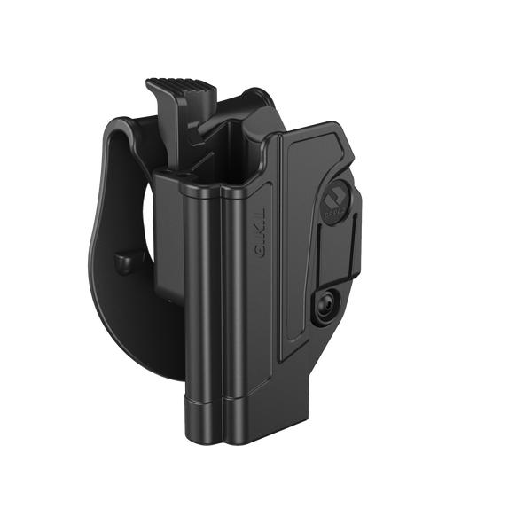 Orpaz Glock 19 Holster Fits Also Glock 17 Glock 22 Glock 26 Glock 34 Left Handed Paddle Holster