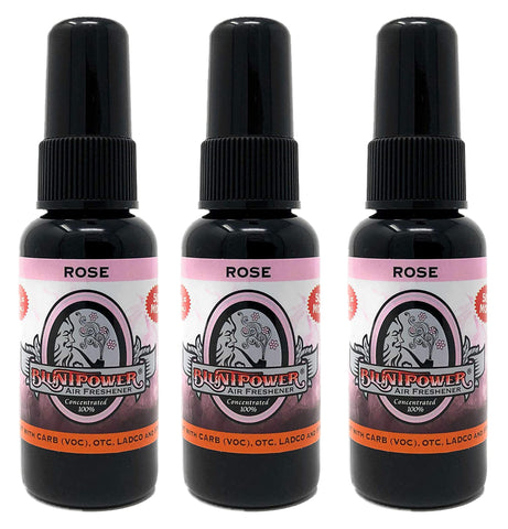 Blunt Power High Concentrated Air Freshener, Rose, 1.5oz, 3 Packs