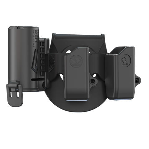 Orpaz Pepper Spray Holster, MK3 Pepper Spray Holster, OC Spray Holder, for Sig P365 & Similar, 2X 9mm Mag Pouch Combo