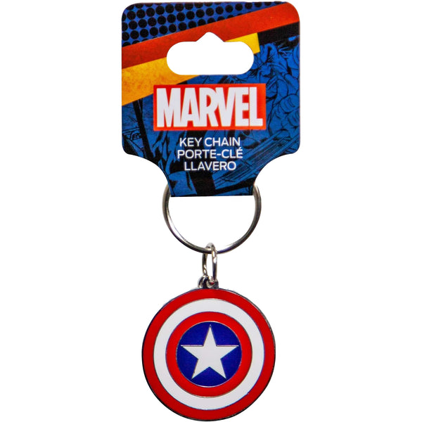 Plasticolor Keychain, Marvel Captain America Logo - Marvel Keychain for Car Keys, and More