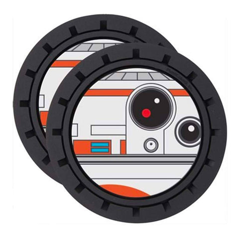 Plasticolor Star Wars BB-8 Car Coaster, 2x Cupholder Coasters