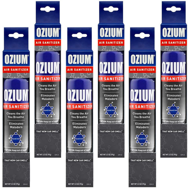 Ozium Air Sanitizer 3.5 oz Spray, That New Car Smell (6-PACK)