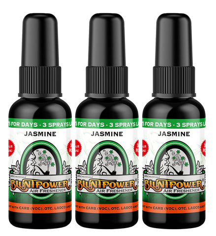 Blunt Power High Concentrated Air Freshener, Jasmine, 1.5oz, 3 Packs