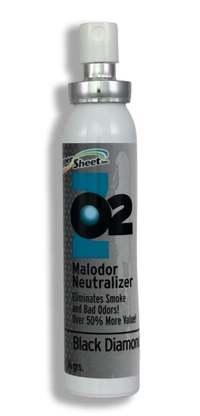 Super Sheet Malodor Neutralizer with Black Diamond Scent: The Ultimate Car Spray Freshener, Smoke Eliminator for Car; All-in-One Car Sanitizer Spray, 1.3 oz