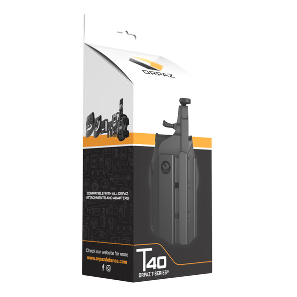 Orpaz Light Bearing Holster Compatible with S&W M&P 40 Holster with Light/Laser/Sight/Optics (Medium Pistol Lights, Belt Attachment)