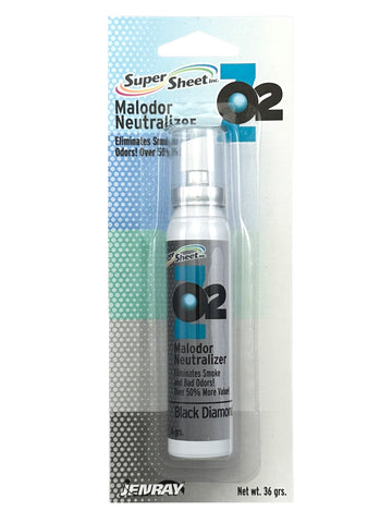 Super Sheet Malodor Neutralizer with Black Diamond Scent: The Ultimate Car Spray Freshener, Smoke Eliminator for Car; All-in-One Car Sanitizer Spray, 1.3 oz