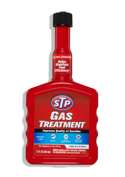 Gas Treatment, Bottled Fuel System Cleaner Improves Gas Quality, 12 Fl Oz, STP
