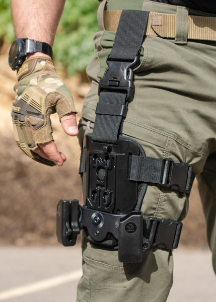 Orpaz OMS Drop-Leg Receiver Attachment for the Orpaz Holster Insert or MOLLE Insert, Black