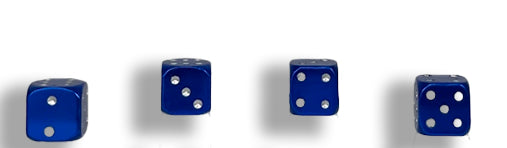 TrexNYC Tire Valve Caps, Universal Stem Covers for Cars, SUVs, Bike, Trucks, Motorcycles, Heavy-Duty and Easy-Grip Use, 4 Pieces, Blue Dice