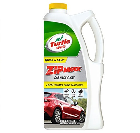 Turtle Wax Liquid Car Wash and Wax, Easy and Quick Zip Wax T-79, 64 oz.