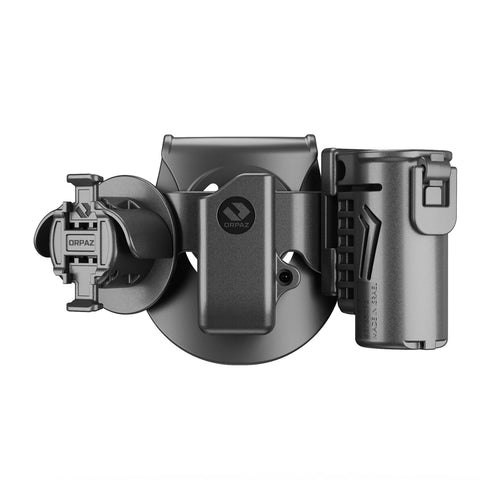 Orpaz Pepper Spray Holster, MK3 Pepper Spray Holster, OC Spray Holder, for DS Polymer Mags, Handcuff & 9mm Mag Pouch Combo