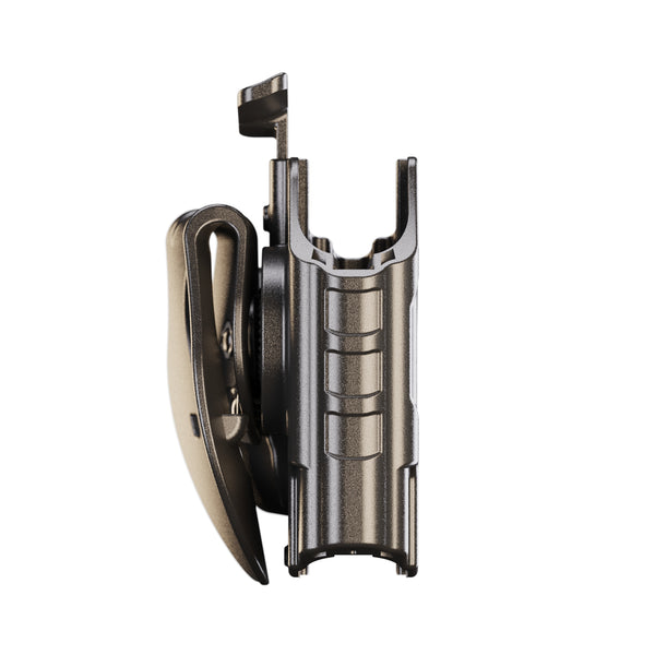 Orpaz Delta G19 Light Bearing Holster compatible with Glock 19 Holster with Light, Paddle Gen2 w/Eran2, Level II Modular Flashlight Adapter and Innovative Flashlight Protector Cap - Unisex