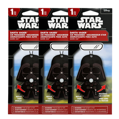 Star Wars Darth Vader Car Accessories - Darth Vader Air Freshener Wiggler (3-Pack)