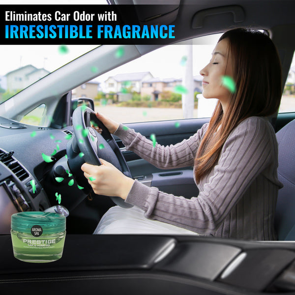 Tasotti Car Perfume Air Freshener, Car and Home Gel Air Freshener, Odor Eliminator and for Long-lasting Fragrance up to 75 days, Prestige Car Concentrated Perfume Collection, Aroma Spa