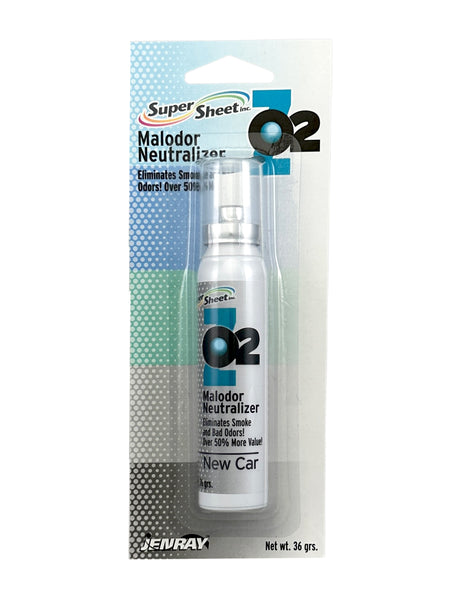 Super Sheet Malodor Neutralizer with New Car  Scent: The Ultimate Car Spray Freshener, Smoke Eliminator for Car; All-in-One Car Sanitizer Spray, 1.3 oz
