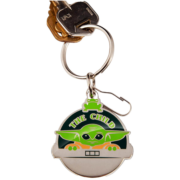 Plasticolor Star Wars Keychain featuring The Child from The Mandalorian - Durable Metal Design for Galactic Style!
