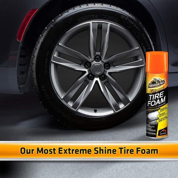Armor All Extreme Car Tire Foam, Tire Cleaner Spray for Cars, Trucks, Motorcycles, 18 Oz