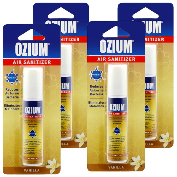 Ozium Air Sanitizer 0.8 oz Spray, Vanilla Scent 4-PACK