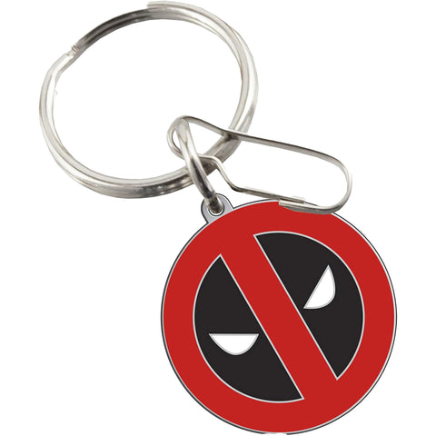 Plasticolor Deadpool Logo Keychain - Marvel Keychain for Car Keys and More